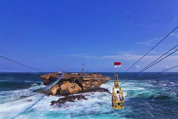 Pantai Timang di Jogja, Sumber: atourin.com